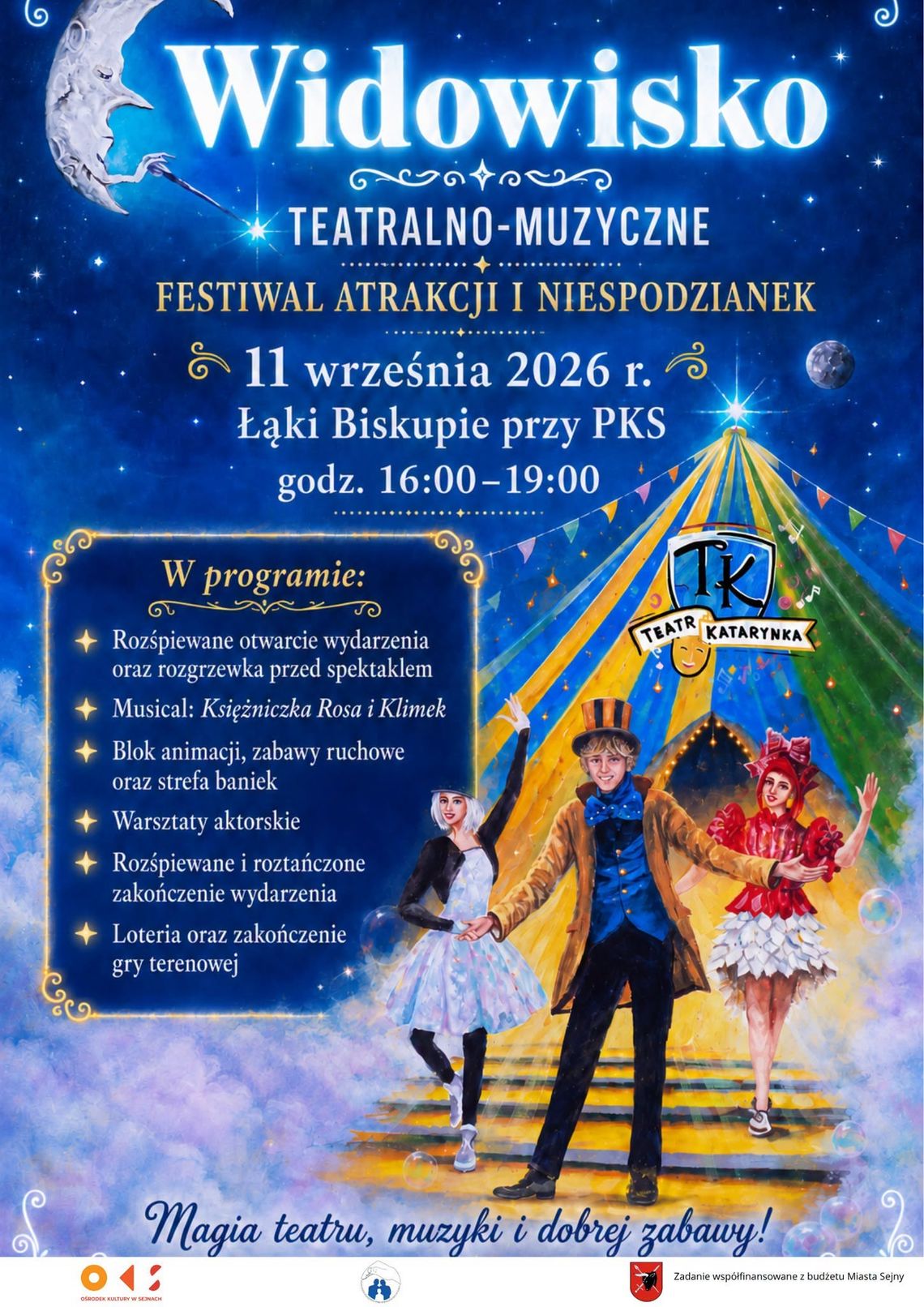 Teatr Katarynka przyjedzie do Sejn. Przed rodzinami trzy godziny pełne atrakcji