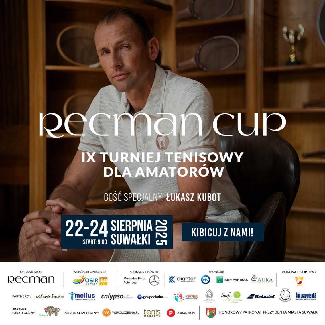 Tenisowe emocje w Suwałkach! IX Recman Cup już w sierpniu 🎾