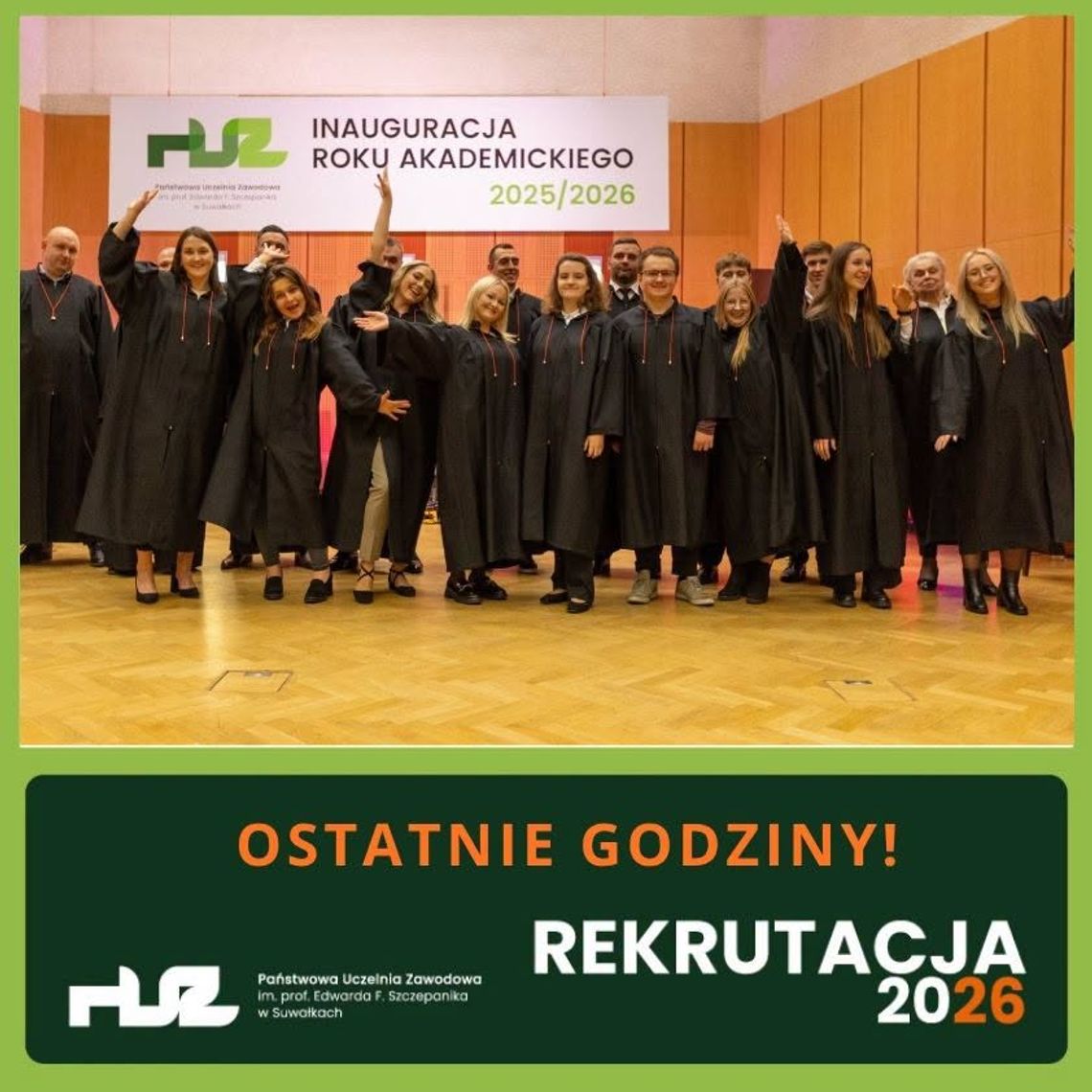 🎓 To już ostatnie godziny rekrutacji do PUZ w Suwałkach. Kandydaci mają czas tylko do północy
