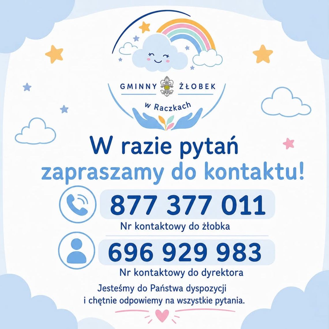 Trwa nabór dzieci do Gminnego Żłobka w Raczkach Trwa nabór dzieci do Gminnego Żłobka w Raczkach