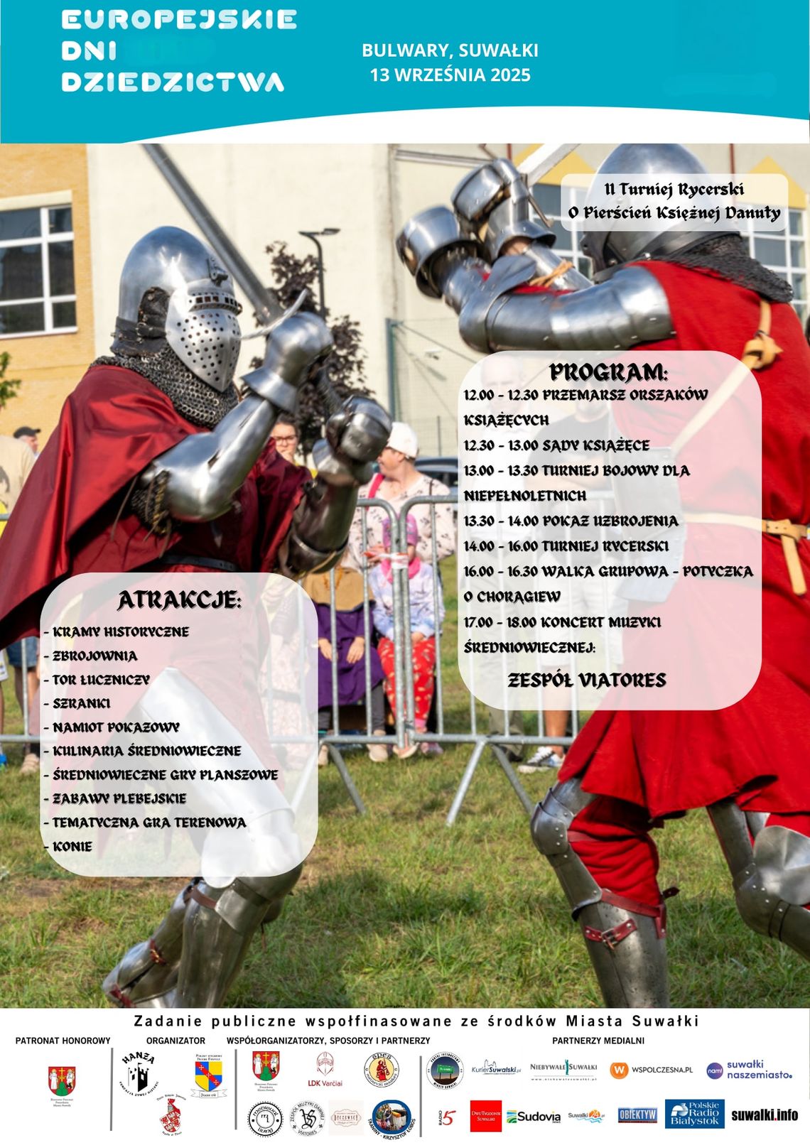 ⚔️ Turniej Rycerski o Pierścień Księżnej Danuty w Suwałkach