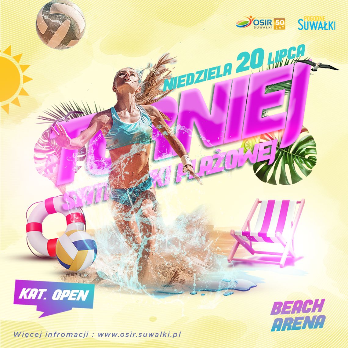 Turniej siatkówki plażowej wraca do Pogodnych Suwałk! 🔥🏐