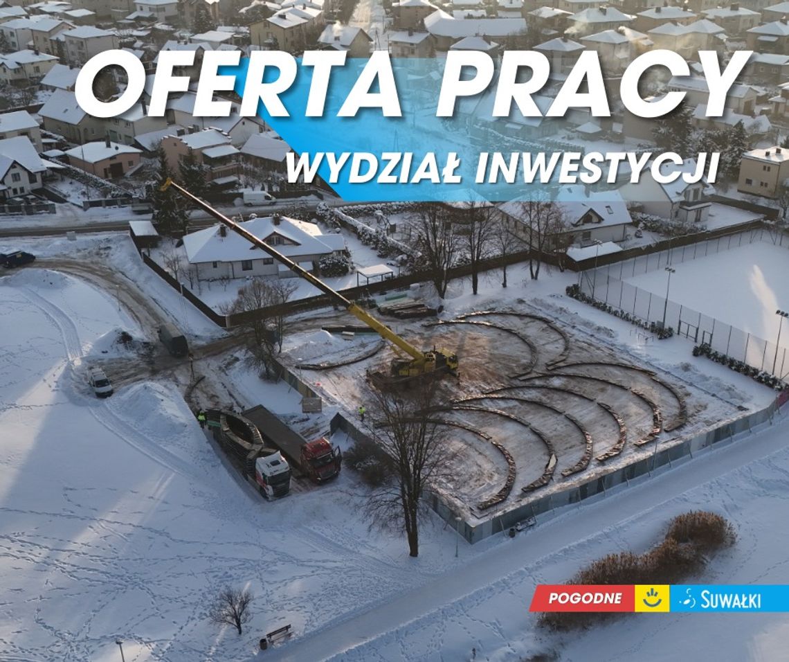 Urząd Miejski w Suwałkach prowadzi nabór. Poszukiwany główny specjalista ds. nadzoru robót konstrukcyjnych 🏗️ Urząd Miejski w Suwałkach prowadzi nabór. Poszukiwany główny specjalista ds. nadzoru robót konstrukcyjnych 🏗️
