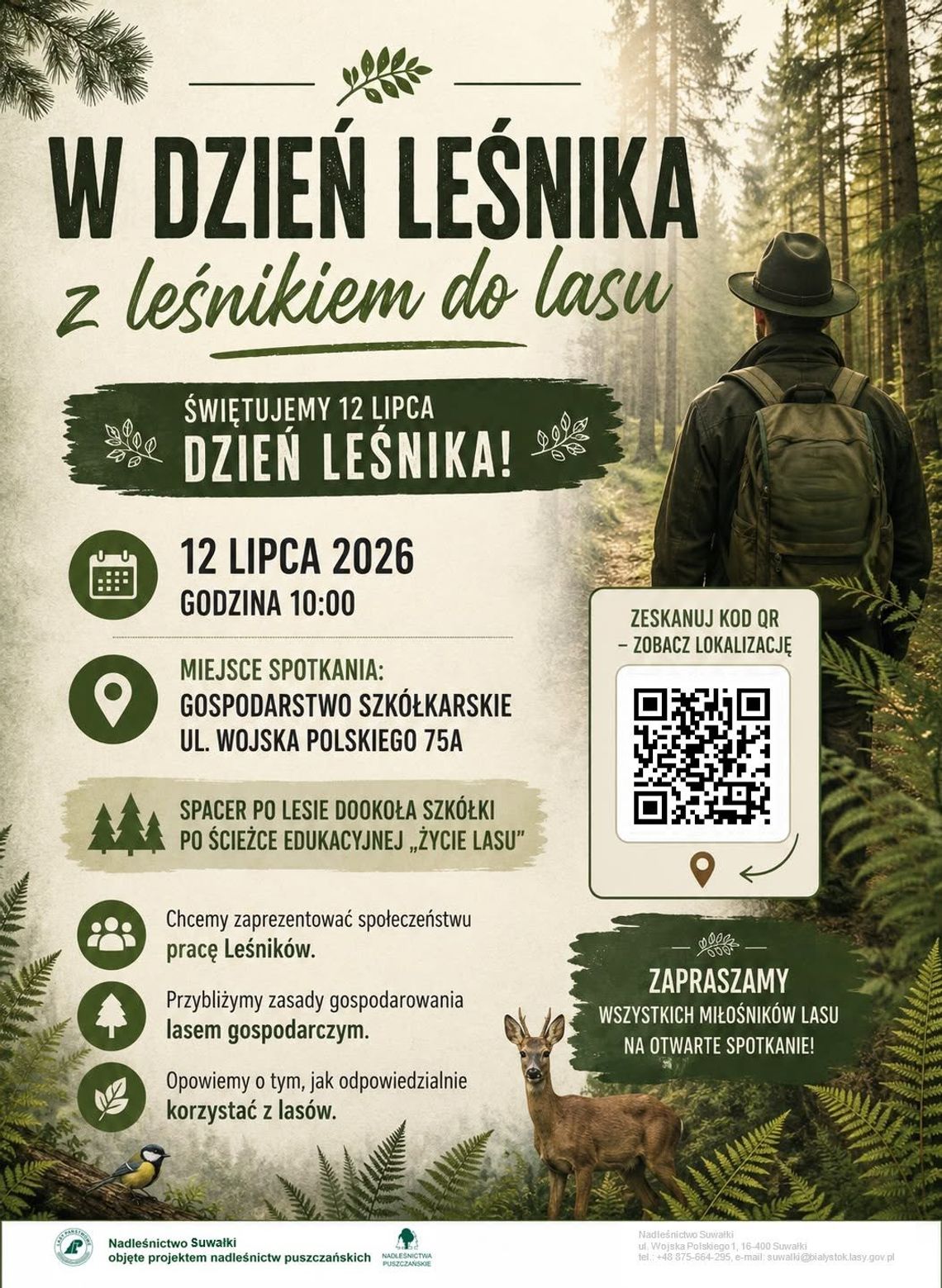 W Dzień Leśnika wybierz się do lasu. Nadleśnictwo Suwałki zaprasza na wyjątkowy spacer