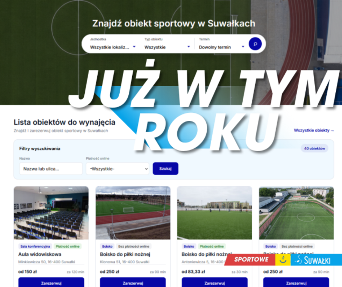 W Suwałkach powstaje system do rezerwacji obiektów sportowych. Będzie można zapłacić online W Suwałkach powstaje system do rezerwacji obiektów sportowych. Będzie można zapłacić online