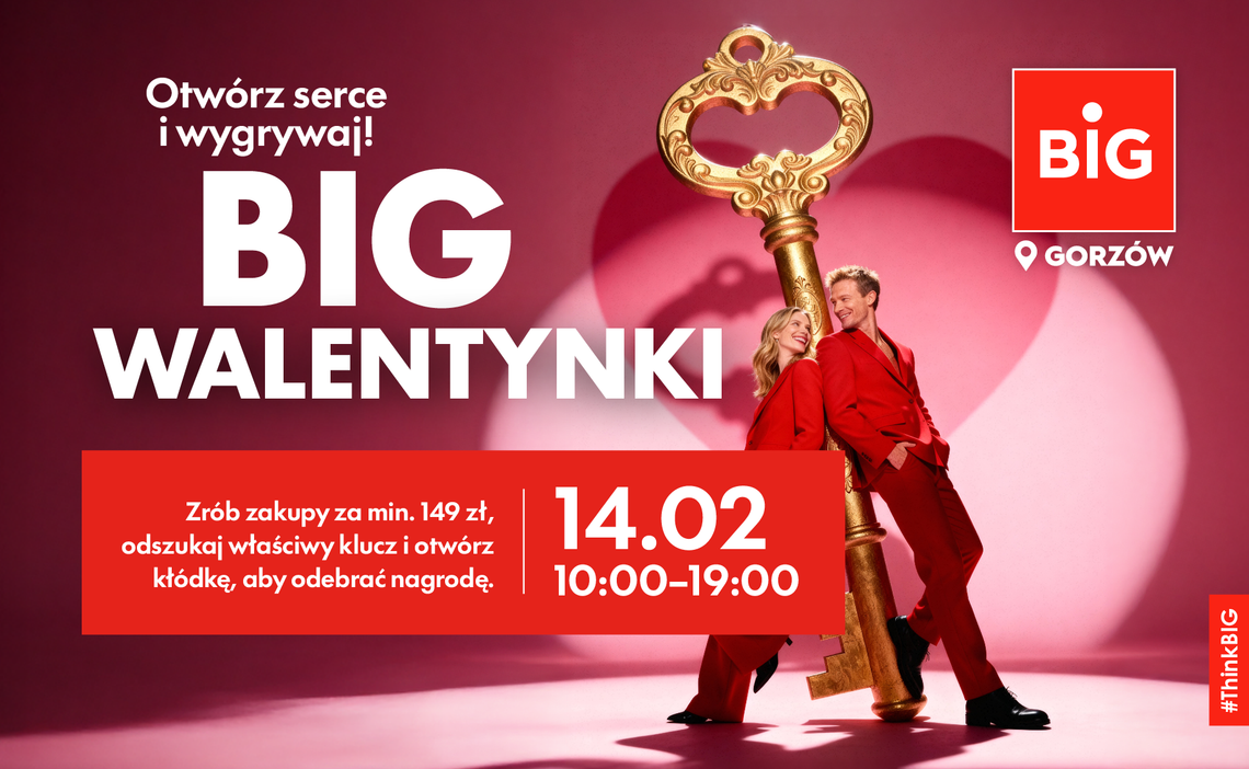 Walentynki w BIG Suwałki. Zakupy, serce z kłódkami i nagrody dla klientów ❤️🔑