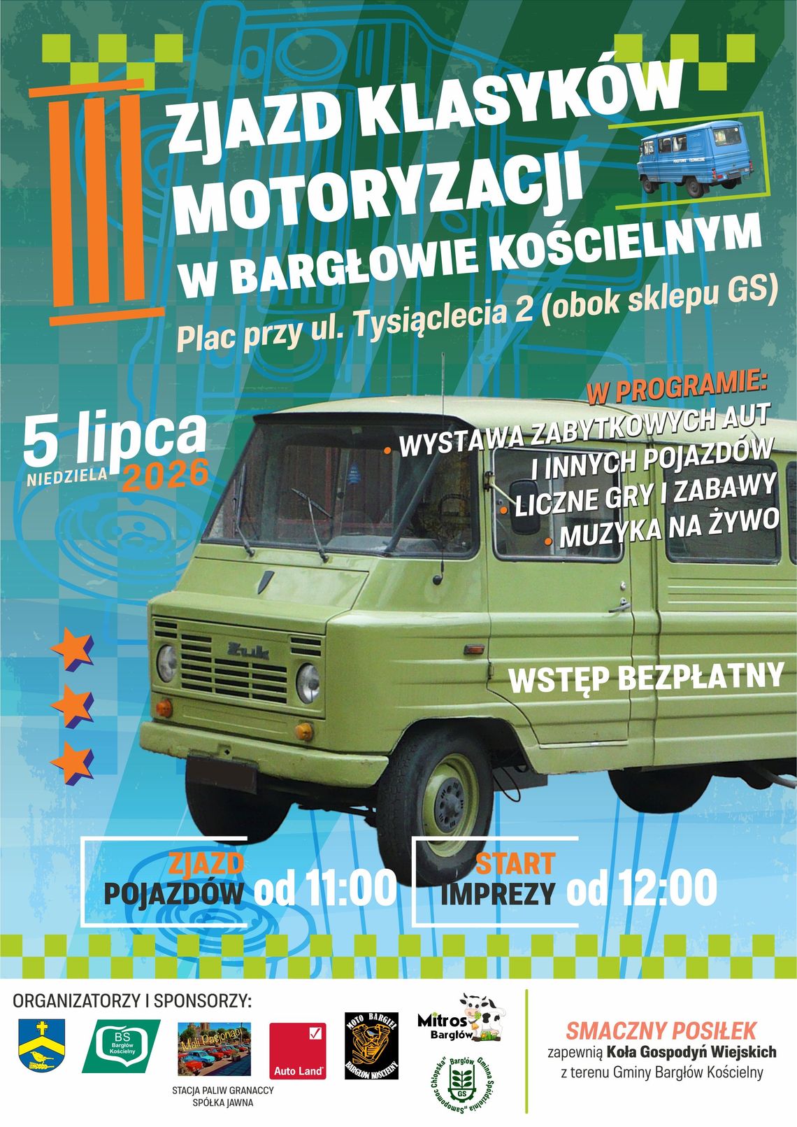 Warkot silników i czar wspomnień: III Zjazd Klasyków Motoryzacji w Bargłowie Kościelnym!