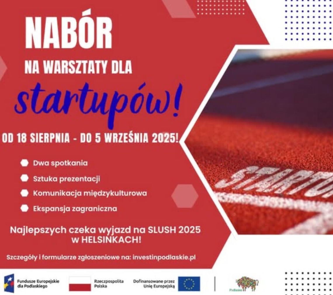 🚀 Warsztaty dla startupów – zgłoś się już dziś!