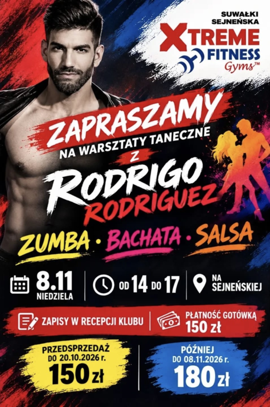 Warsztaty taneczne z Rodrigo Rodriguezem w Suwałkach. Zostało tylko 9 miejsc