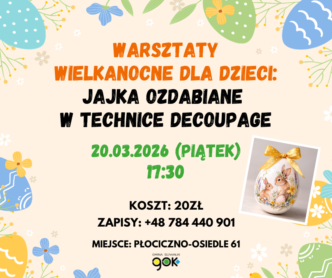 Warsztaty wielkanocne dla dzieci i spotkanie autorskie dla dorosłych
