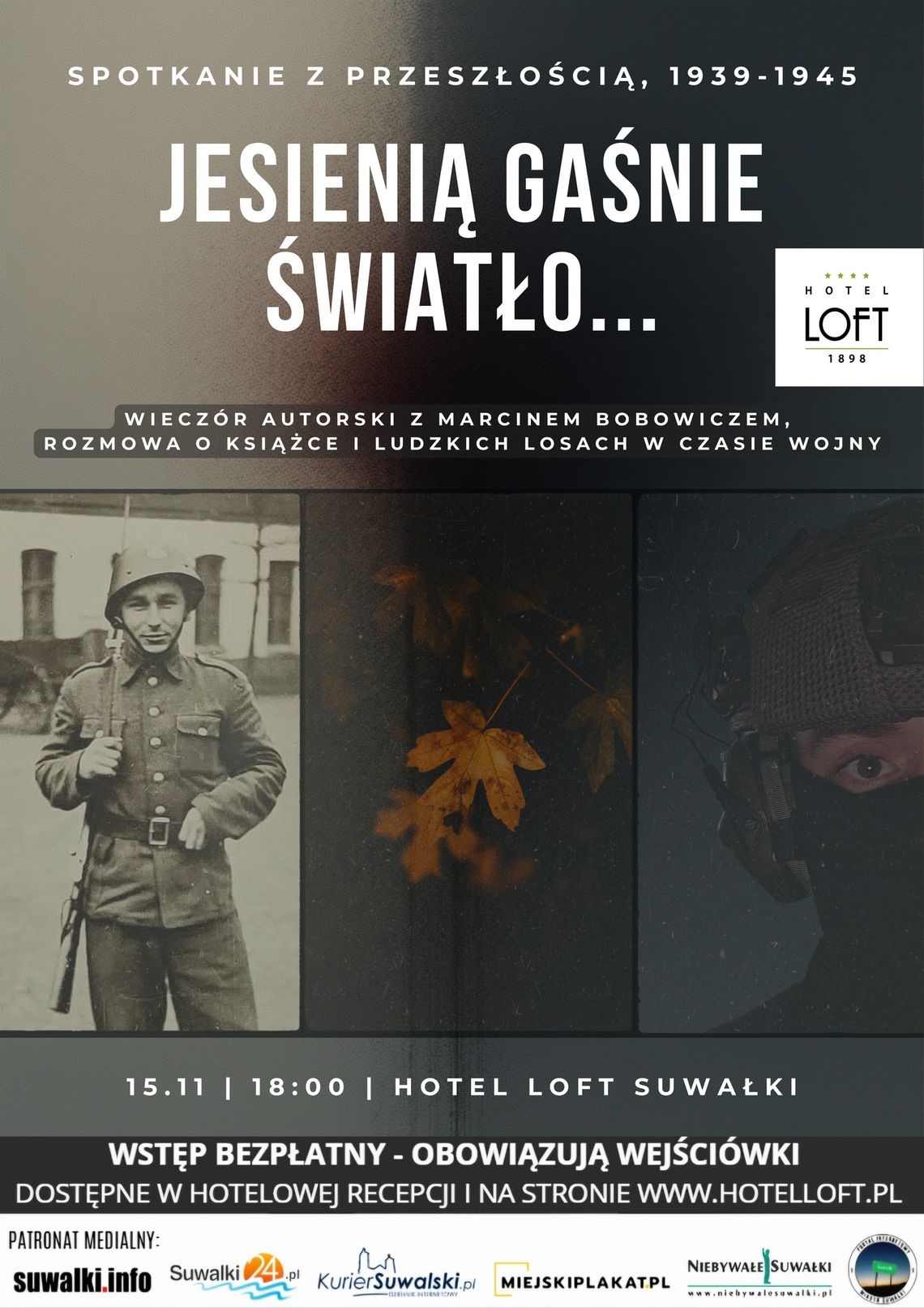 📚 Wieczór Autorski z Marcinem Bobowiczem w Hotelu Loft 1898****