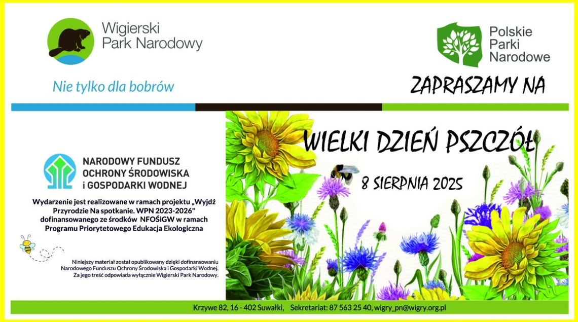 🐝 Wielki Dzień Pszczół w Wigierskim Parku Narodowym – zapraszamy! 🌼