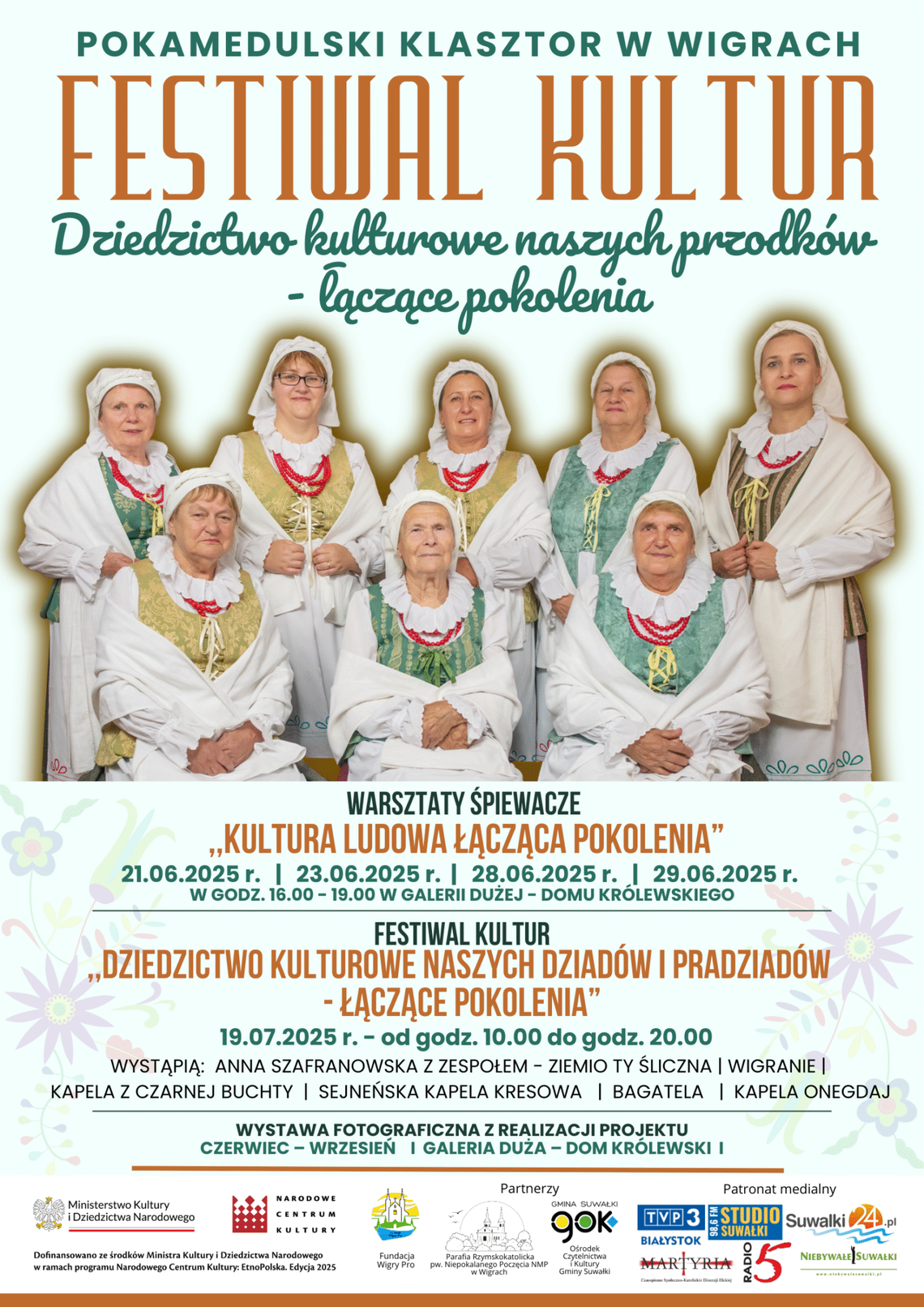🎶 Wigry – Festiwal Kultur 2025: Dziedzictwo, które łączy pokolenia