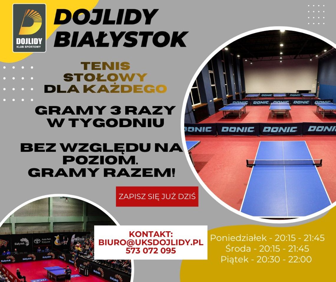 Wróć do gry przy stole – tenis stołowy dla każdego!