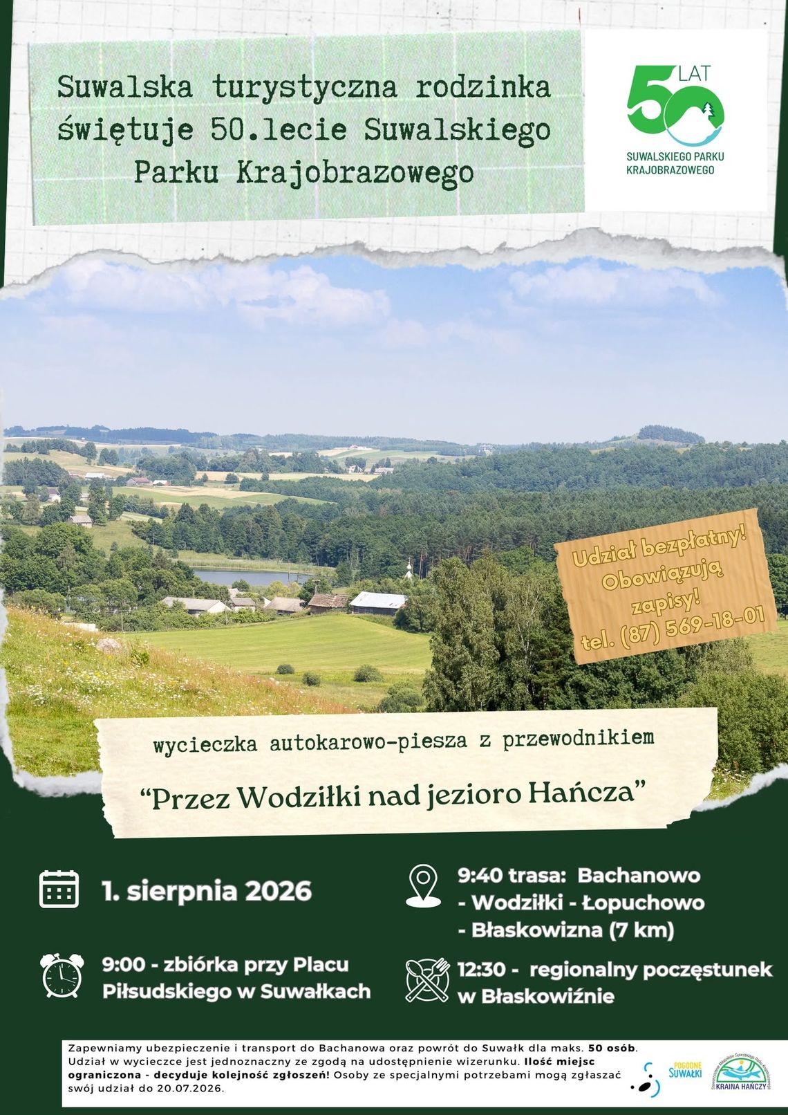 Wyjątkowa wycieczka przez Suwalski Park Krajobrazowy. Na uczestników czekają Hańcza i regionalne kartacze