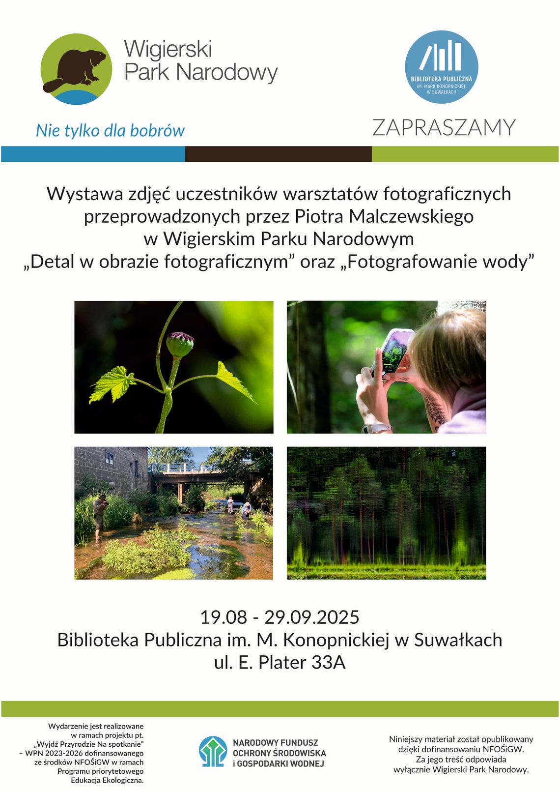 📸 Wystawa fotograficzna w suwalskiej bibliotece – „Wyjdź Przyrodzie Na Spotkanie”