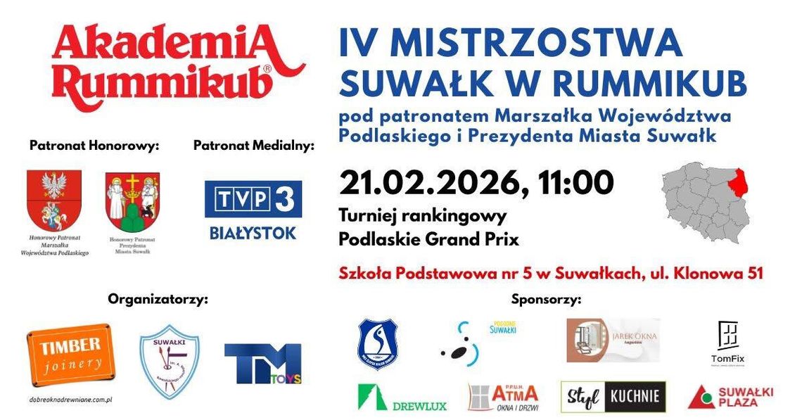 IV Mistrzostwa Suwałk w Rummikub – Podlaskie Grand Prix
