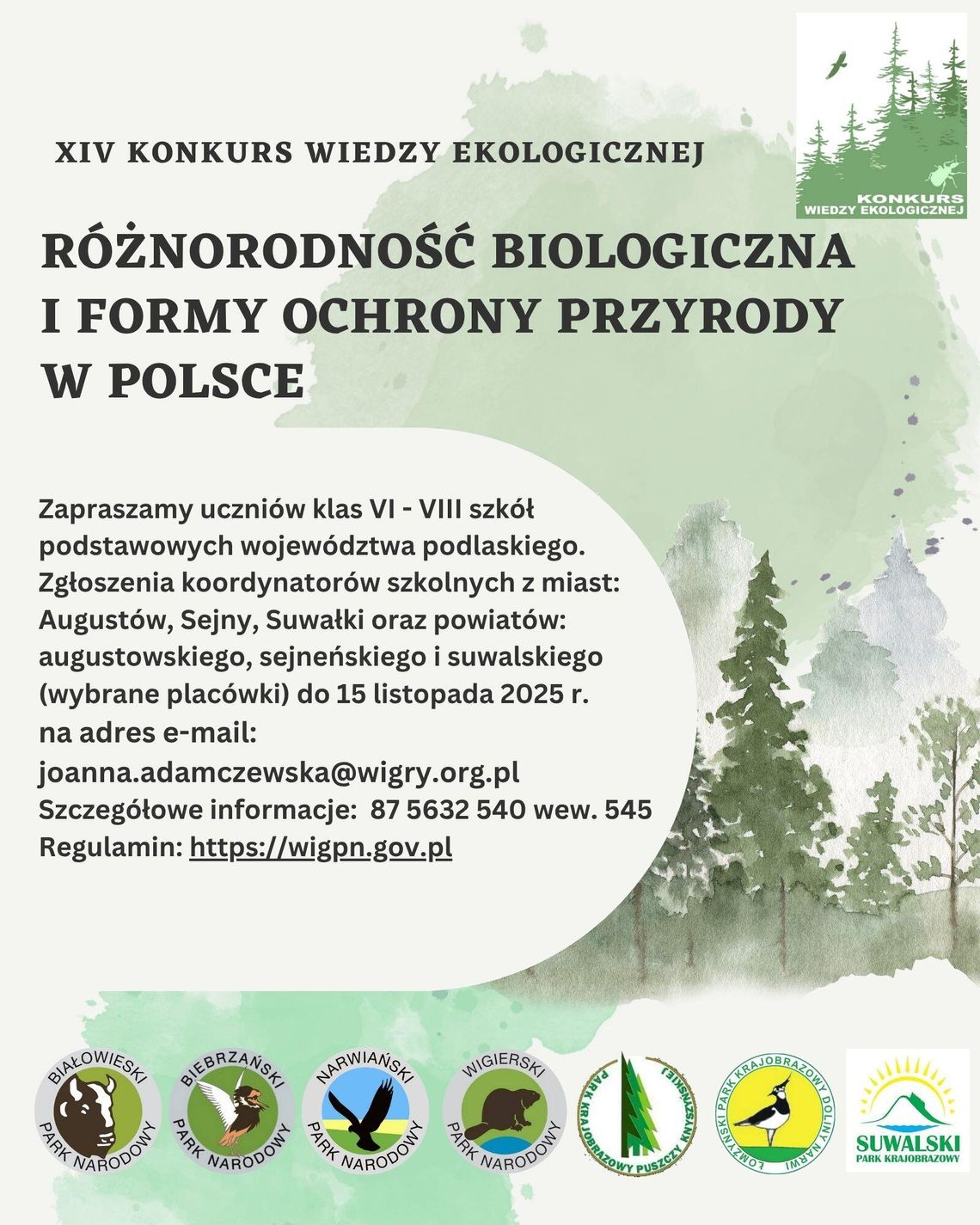 🌿 XIV Konkurs Wiedzy Ekologicznej 🌿 XIV Konkurs Wiedzy Ekologicznej