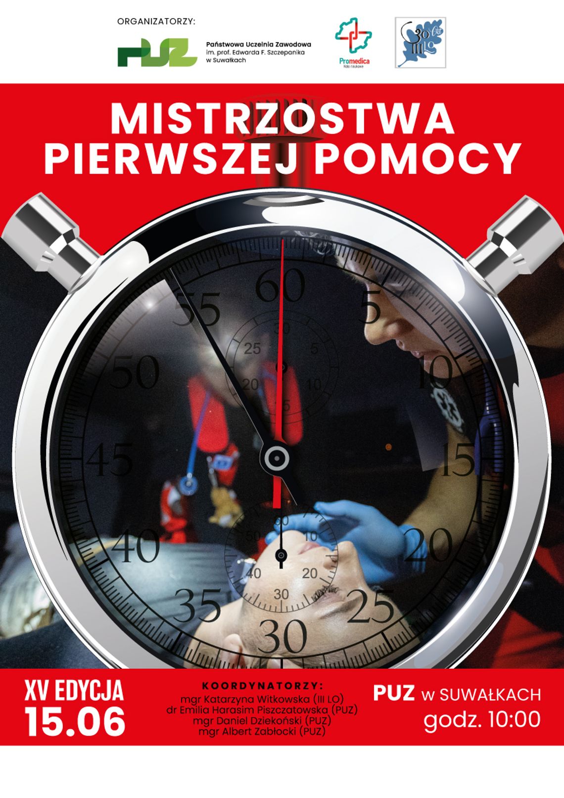 XV Mistrzostwa Pierwszej Pomocy w Suwałkach XV Mistrzostwa Pierwszej Pomocy w Suwałkach