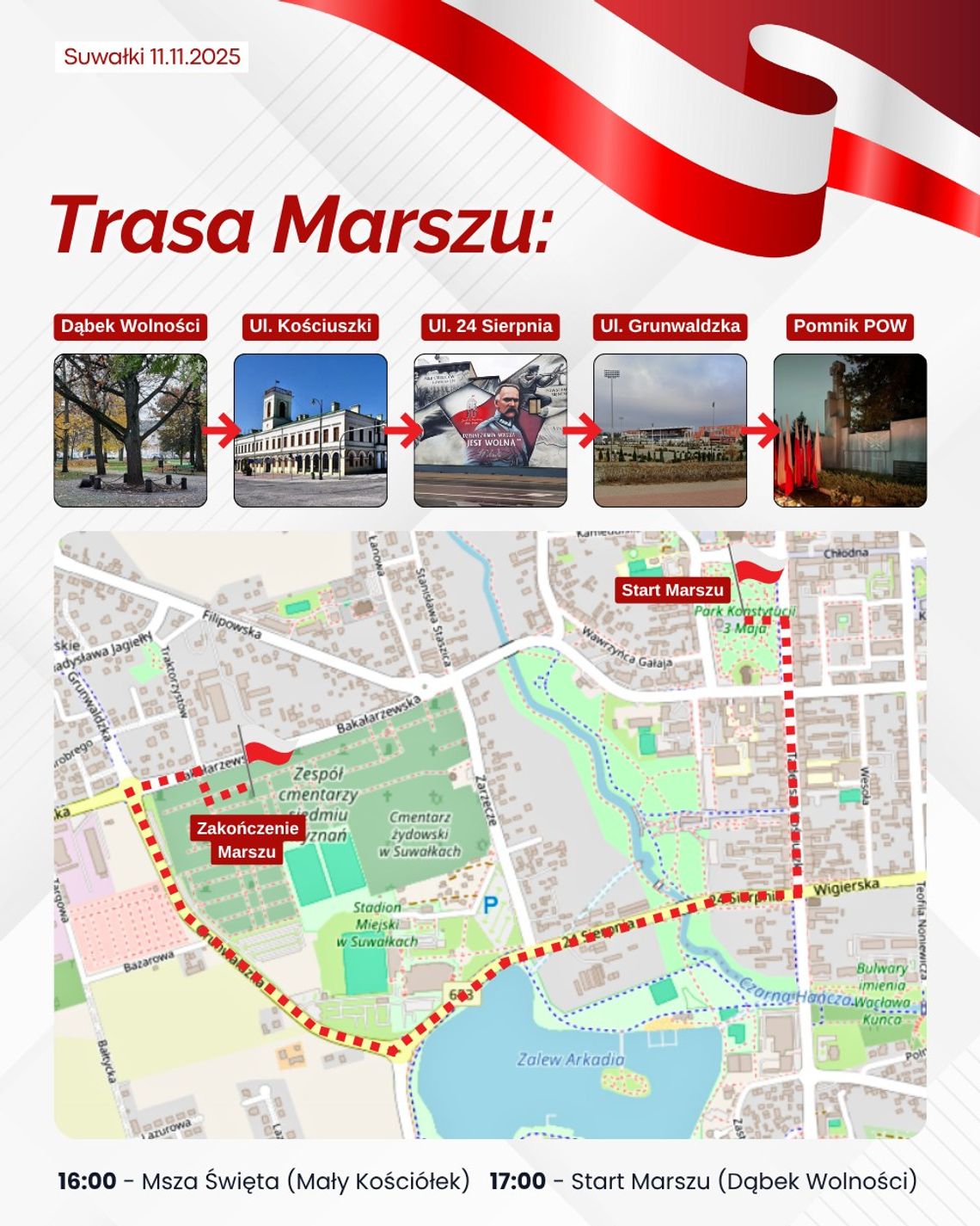 XX Młodzieżowy Marsz Niepodległości – już jutro w Suwałkach! XX Młodzieżowy Marsz Niepodległości – już jutro w Suwałkach!