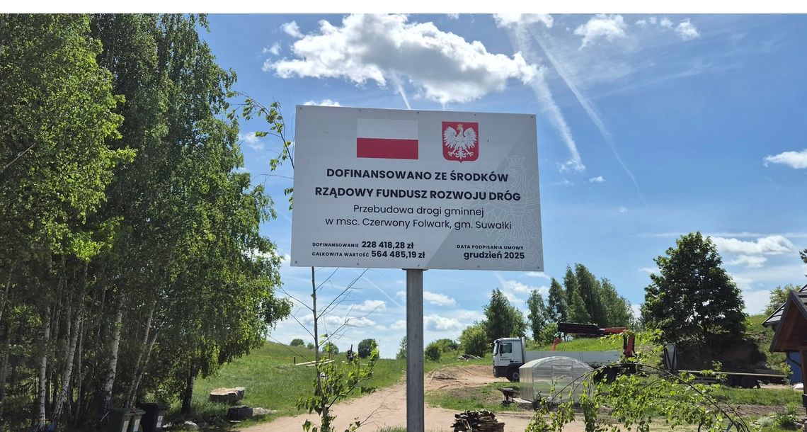 Zakończono przebudowę drogi gminnej w miejscowości Czerwony Folwark Zakończono przebudowę drogi gminnej w miejscowości Czerwony Folwark