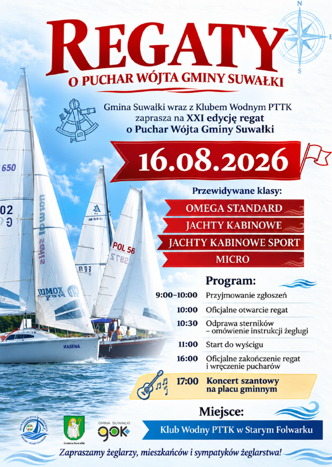 Żeglarskie święto w Starym Folwarku. Regaty i koncert szantowy już 16 sierpnia
