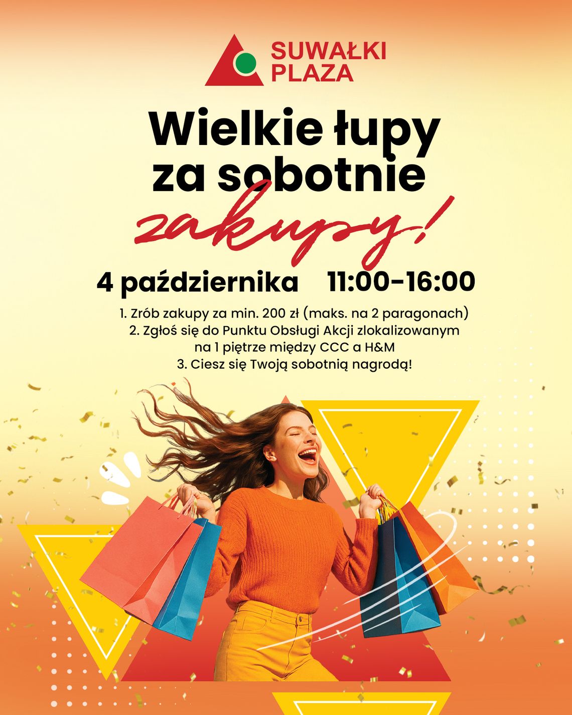 🎁 Zgarnij nagrody w Suwałki Plaza! Akcja już 4 października 🎁 Zgarnij nagrody w Suwałki Plaza! Akcja już 4 października