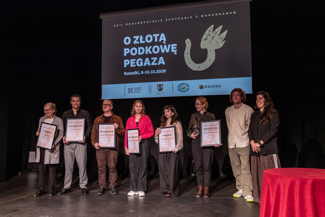 Złote Podkowy Pegaza rozdane! Poznaliśmy laureatów XXII Ogólnopolskich Spotkań z Monodramem