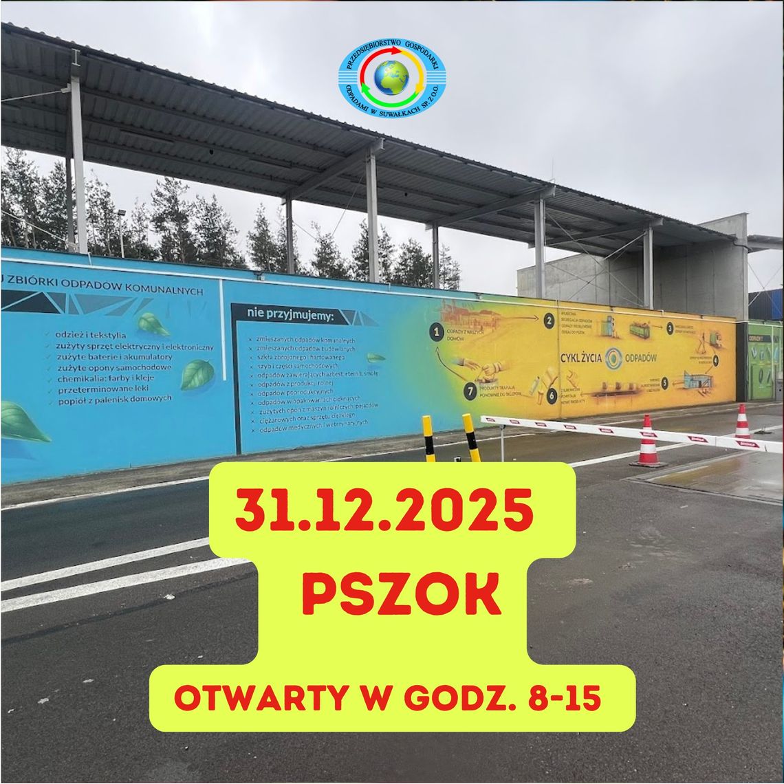 Zmiana godzin otwarcia PSZOK w Suwałkach