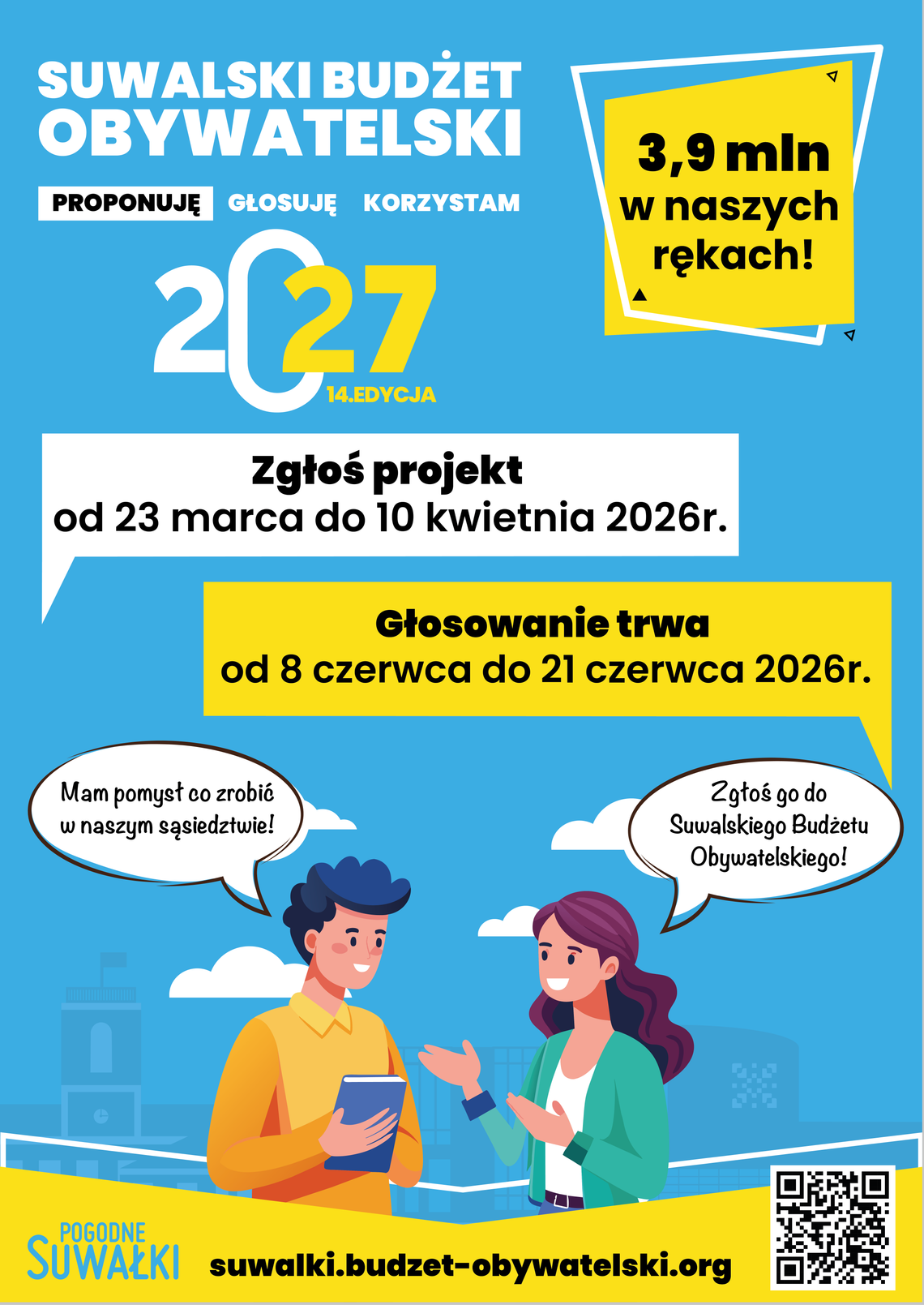 🗳️ Znamy projekty Suwalskiego Budżetu Obywatelskiego 2027. 11 propozycji trafi na kartę do głosowania 🗳️ Znamy projekty Suwalskiego Budżetu Obywatelskiego 2027. 11 propozycji trafi na kartę do głosowania