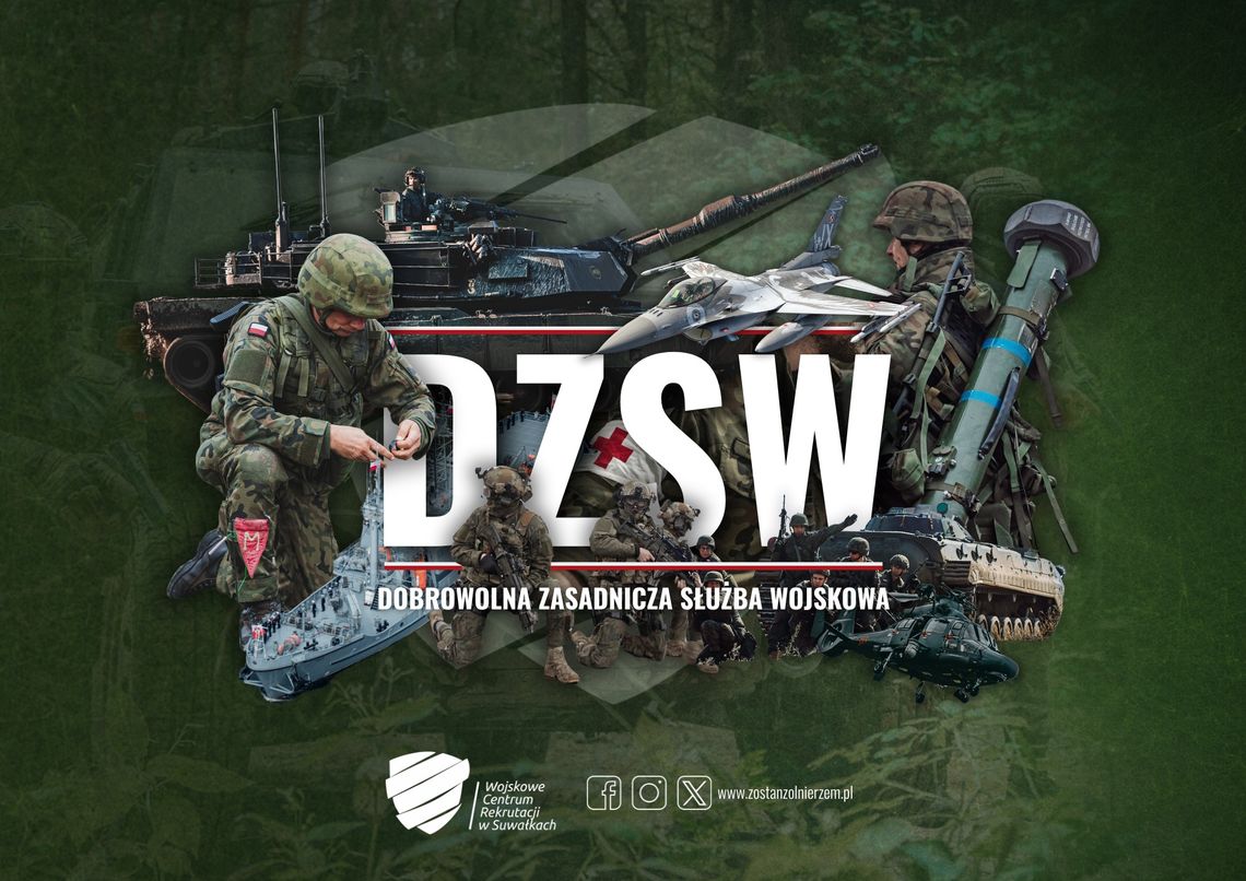 Zostań Żołnierzem w Suwałkach lub Augustowie! Ruszają zapisy na V turnus Dobrowolnej Zasadniczej Służby Wojskowej