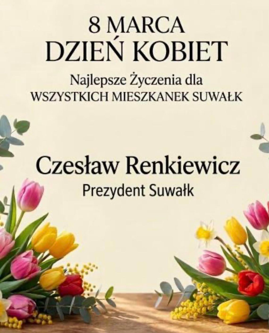 Życzenia Prezydenta Suwałk
