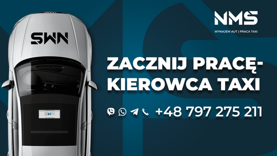 Praca kierowca kat. B | TAXI PARTNER | ZWROT ZA BADANIE | Bonus 400 zł