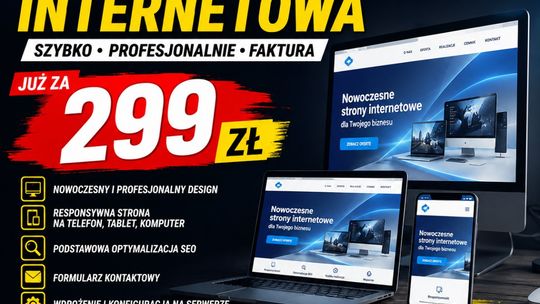 Strona internetowa dla fryzjera, 299 zł, pełna obsługa