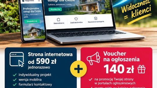 Strona internetowa, o której dowiedzą się Twoi klienci + voucher 140 zł