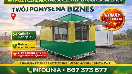 Wypożyczalnia - produkcja przyczep gastronomicznych