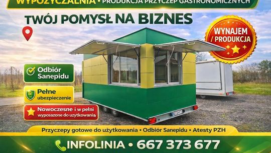 Wypożyczalnia - produkcja przyczep gastronomicznych