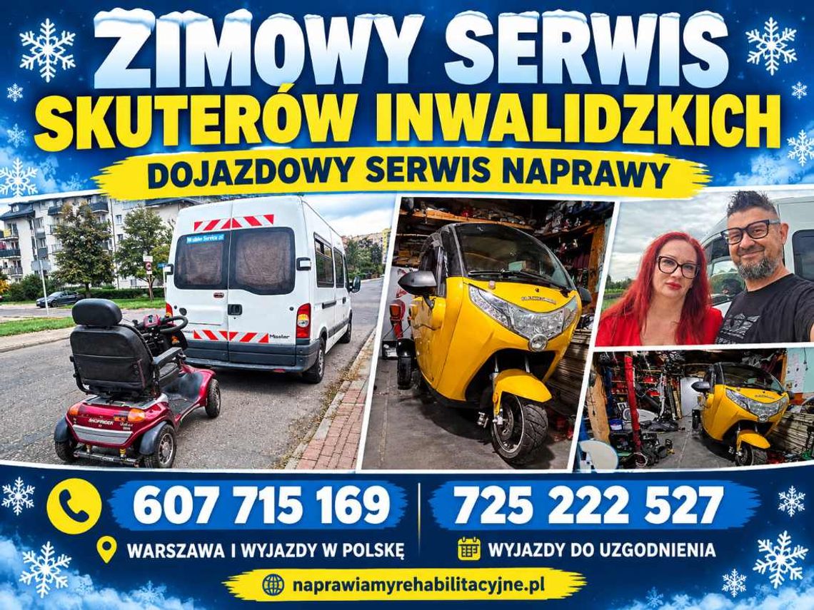 DOJAZDOWY SERWIS SKUTERÓW INWALIDZKICH Suwałki - ZADBAJ O SPRZĘT ZIMĄ DOJAZDOWY SERWIS SKUTERÓW INWALIDZKICH Suwałki - ZADBAJ O SPRZĘT ZIMĄ