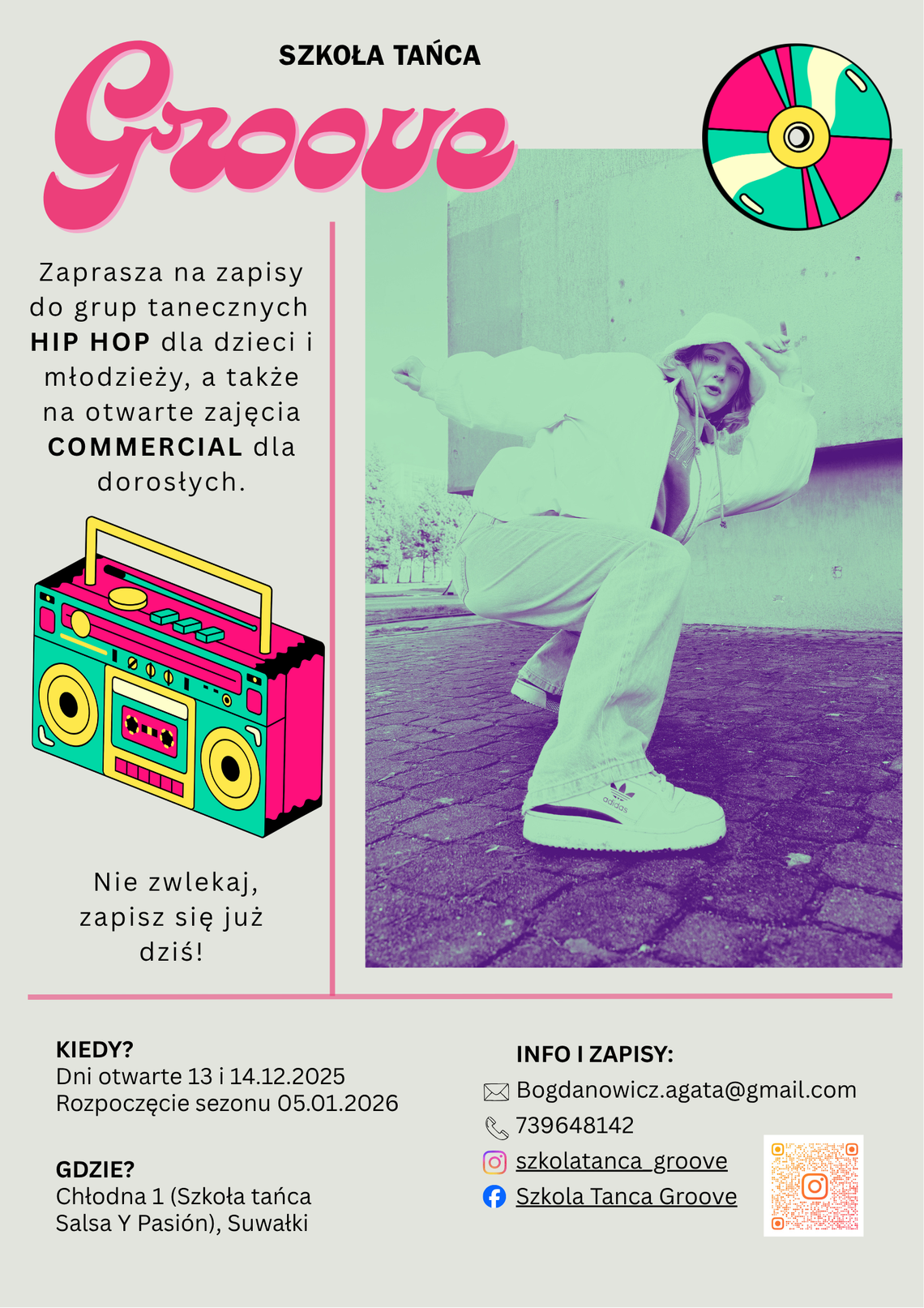 Nowa szkoła tańca hip hop w Suwałkach Nowa szkoła tańca hip hop w Suwałkach