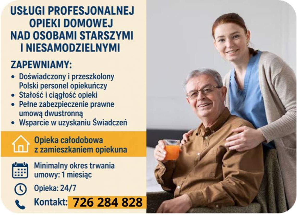 Opieka Seniora 24h w domu - Zamów Opiekunkę Suwałki Całe Podlaskie/ Opiekunka 24h