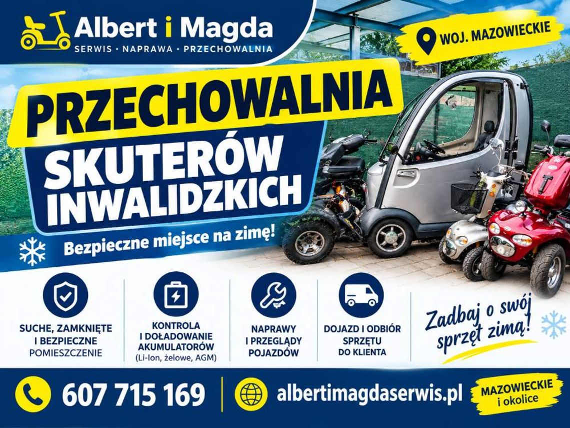 Przechowalnia i Serwis skuterów inwalidzkich / PRZECHOWALNIA NA ZIMĘ