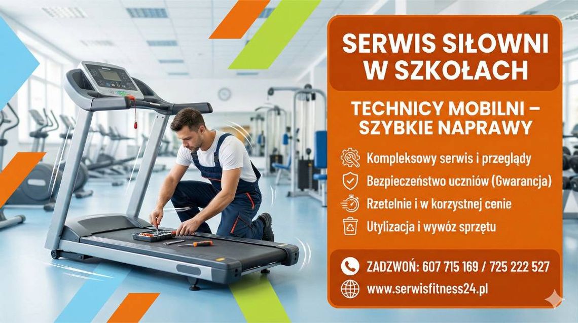 Serwis siłowni w szkołach - Technicy Mobilni Serwis siłowni w szkołach - Technicy Mobilni