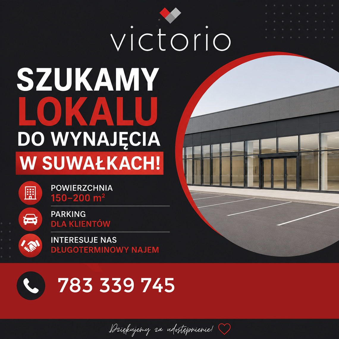 Szukamy lokalu do wynajęcia Szukamy lokalu do wynajęcia