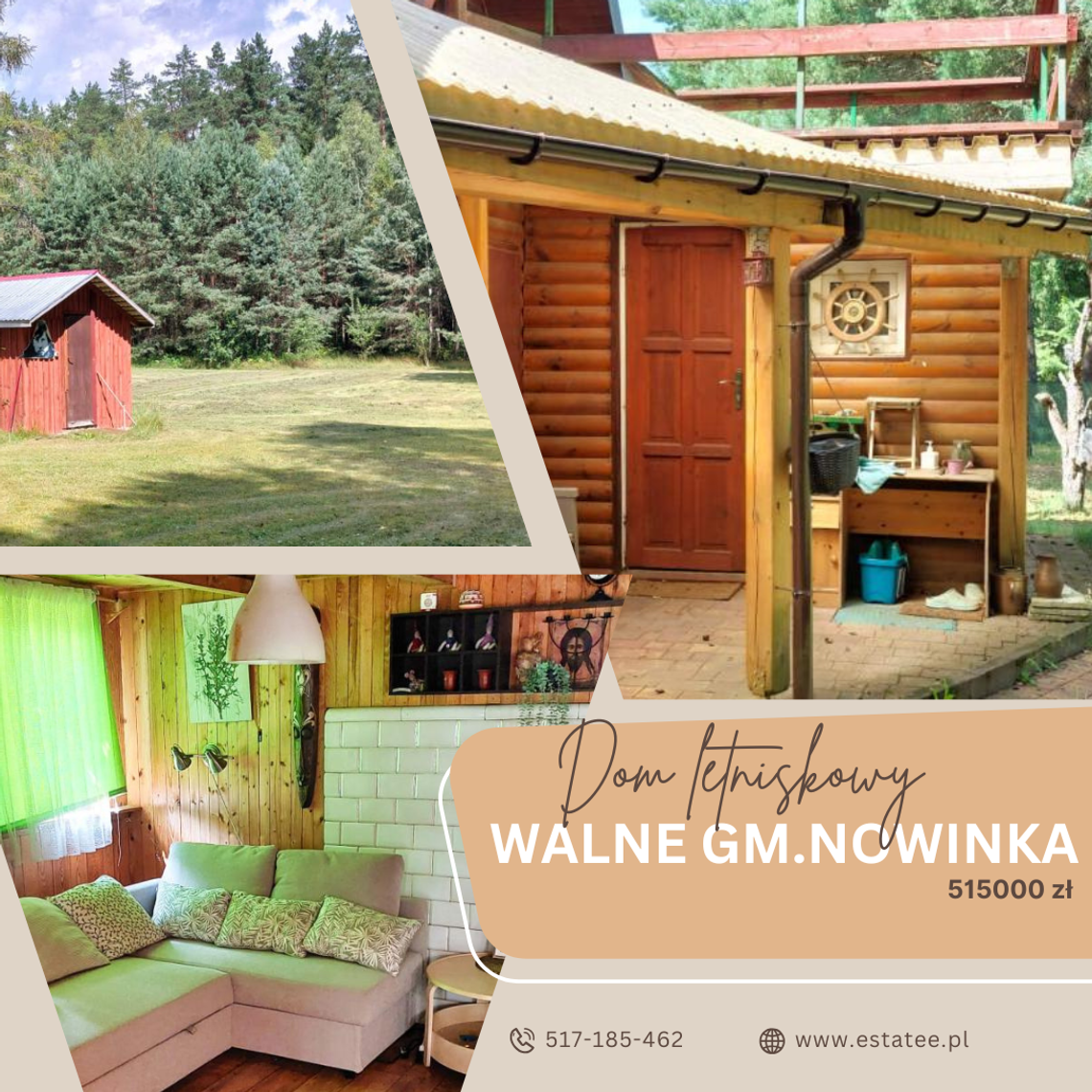 Walne, gm. Nowinka Wymarzone miejsce – dom letniskowy